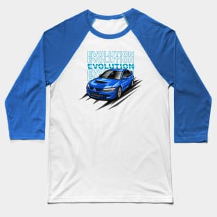 Lancer Evolution VIII Tuner (Ocean Blue) Baseball T-Shirt